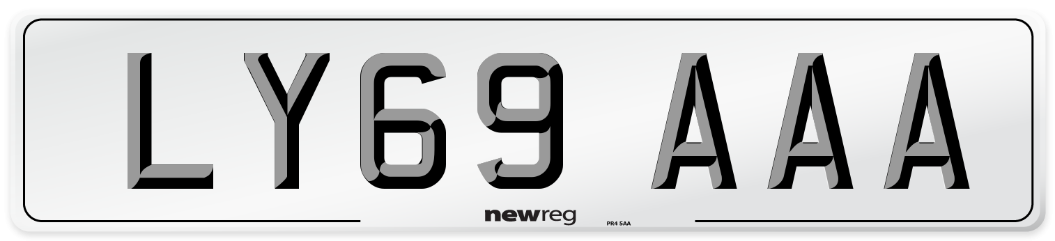 LY69 AAA Number Plate from New Reg